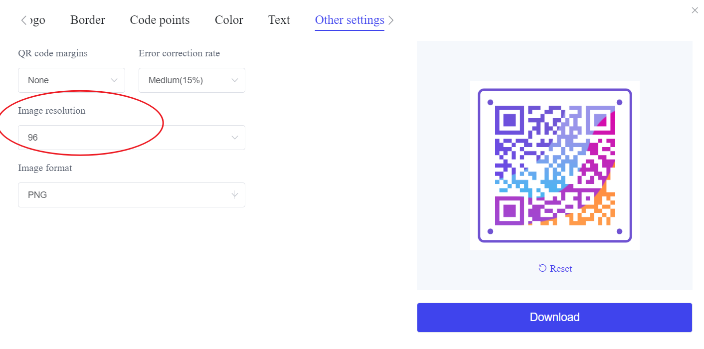 Personalizza il formato del sondaggio del codice QR.png