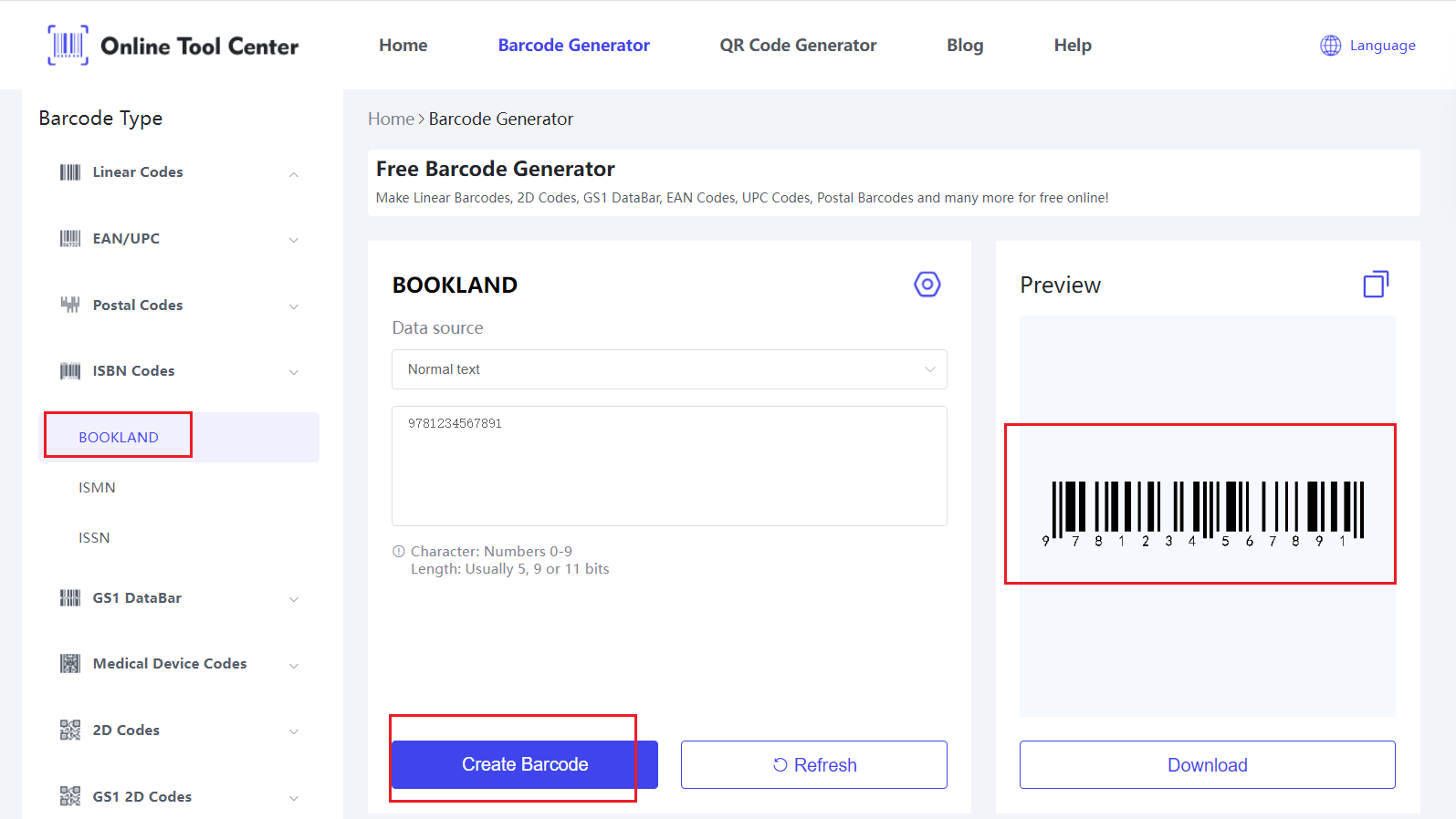 Bookland EAN barcode generator.png online gratuito