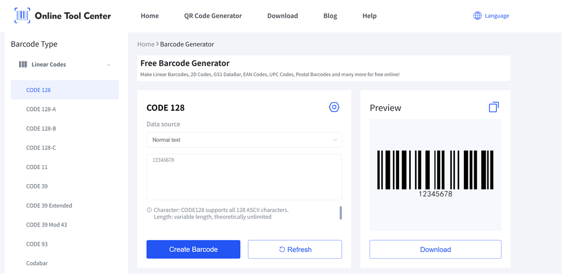 generatore di codici a barre online