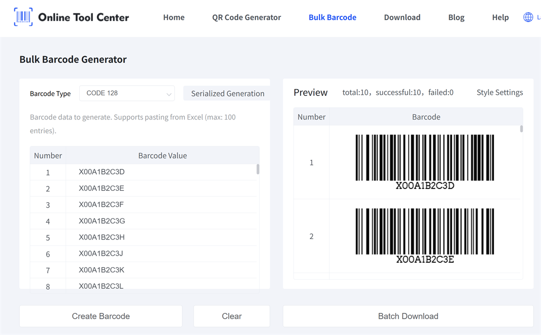 bulk fnsku barcodes codici a barre fnsku