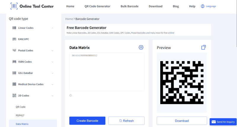 erate UID Data Matrix code Codice della matrice dei dati di erate UID