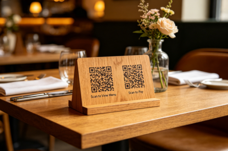 doppio codice QR in ristorante