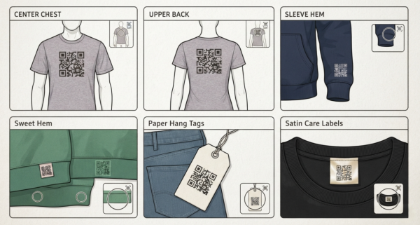 codice qr su clothi