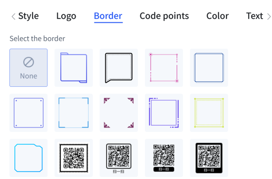 QR codice confini