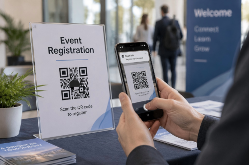Codice QR per la registrazione